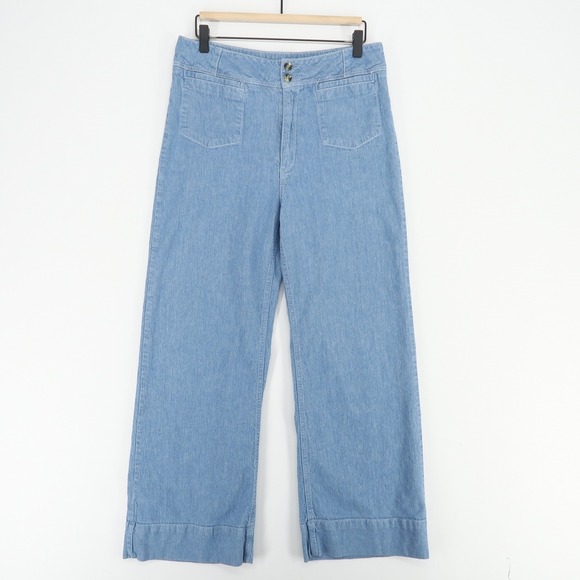 Anthropologie Denim - Pilcro Anthropologie Jeans Womens 30 Blue  Wide Leg  Denim High Rise Trouser‎